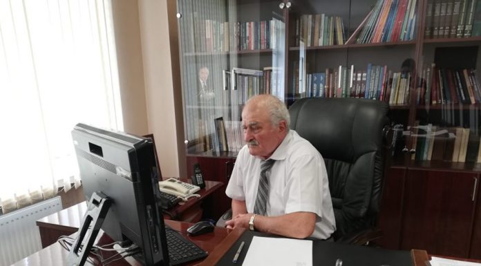The online defense of bachelor students was chaired by the director of the Institute of Chemistry of Additives of ANAS