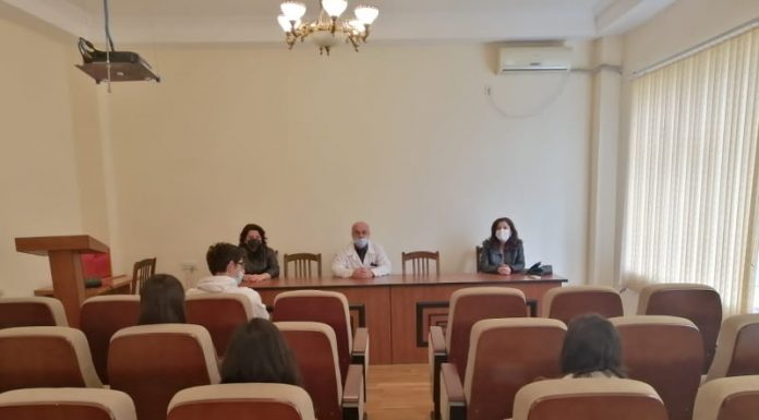 Final year students-chemists of the BSU undergo practical training at the Institute of Chemistry of Additives of ANAS