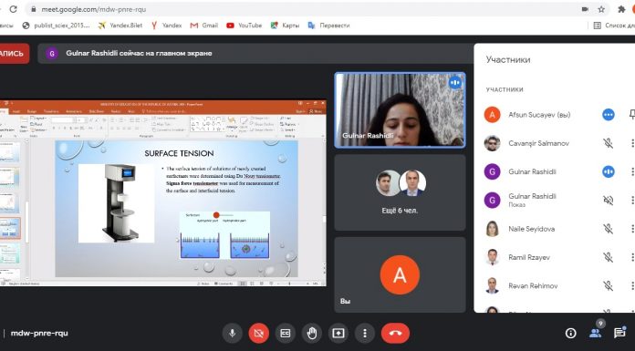 Undergraduate students in chemistry defended their graduation dissertations