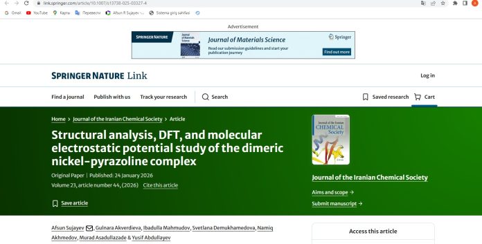 Journal İranian Chemical Society